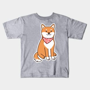 Cute Dog Shiba Inu Kids T-Shirt